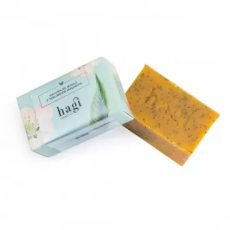 hagi cosmetics -  Hagi Naturalne mydło z olejem z rokitnika i peelingiem makowym